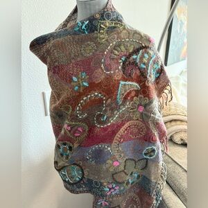 KikiSol Wool Woven Pashmina Shawl